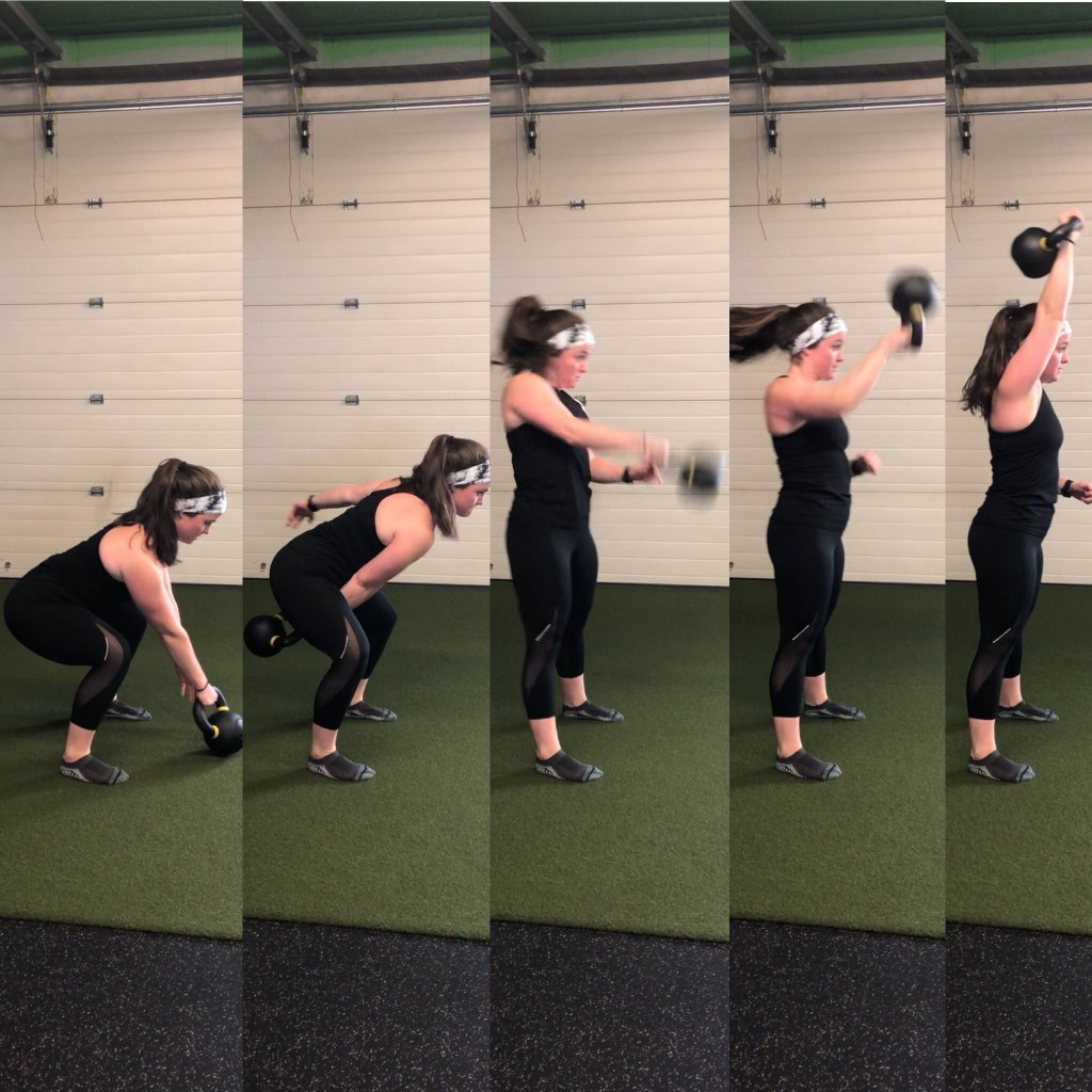 The kettlebell snatch, frame-by-frame, from the bottom up.