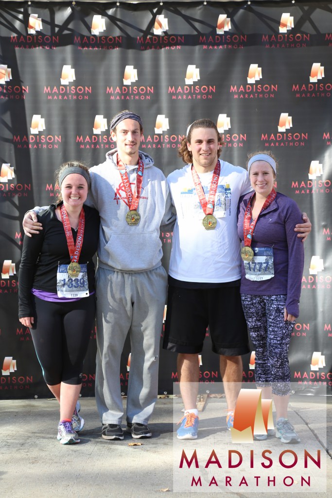 Picture after finishing the madison marathon